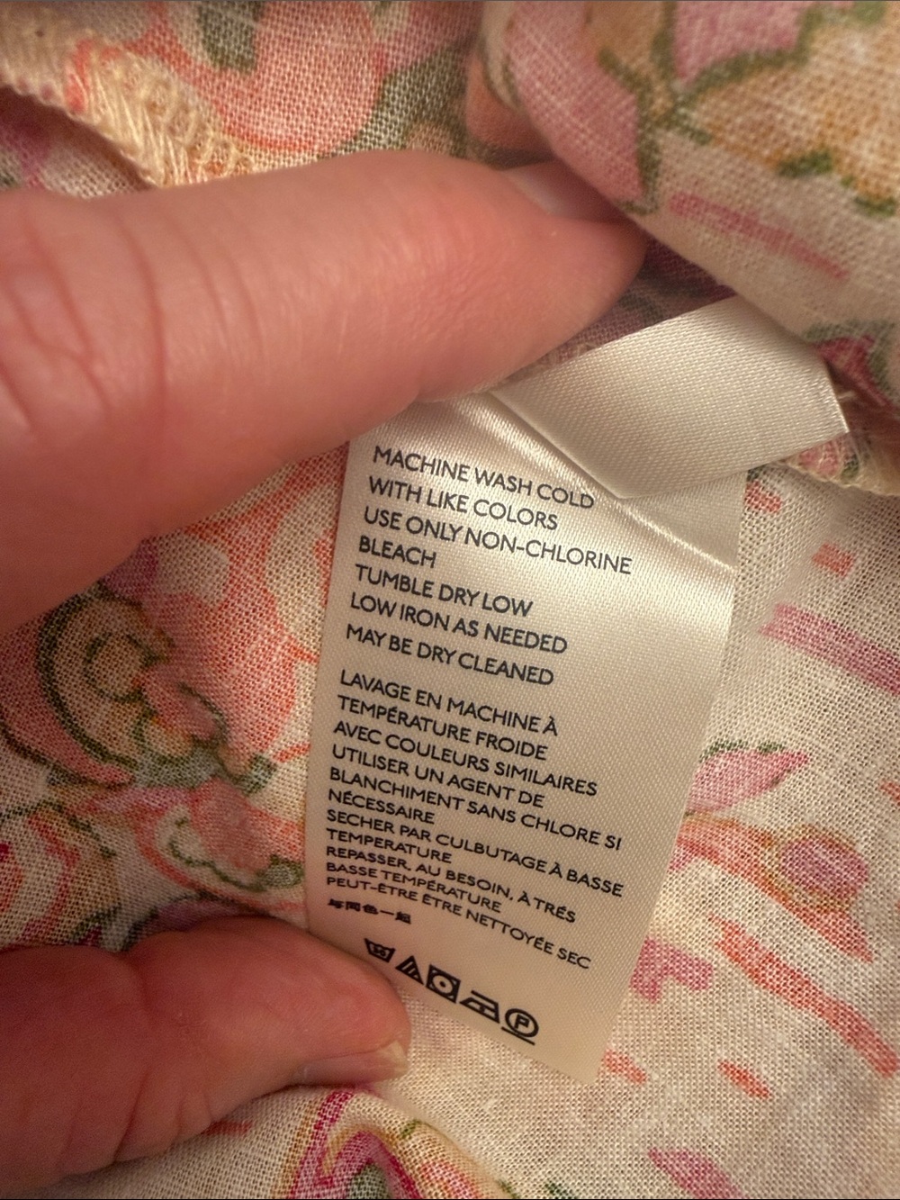 Free People Floral Mesh Tunic in Peach, Pink & Black - Picture 9 of 9